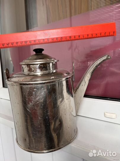 Старый латунный чайник 4 литра СССР
