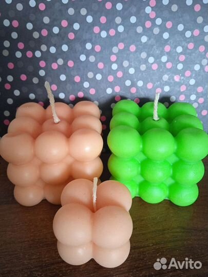 Формовые свечи Куб-бабл