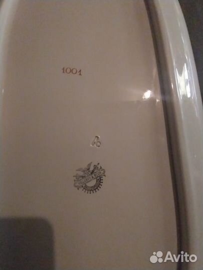 Блюдо большое антикварное villeroy & boch