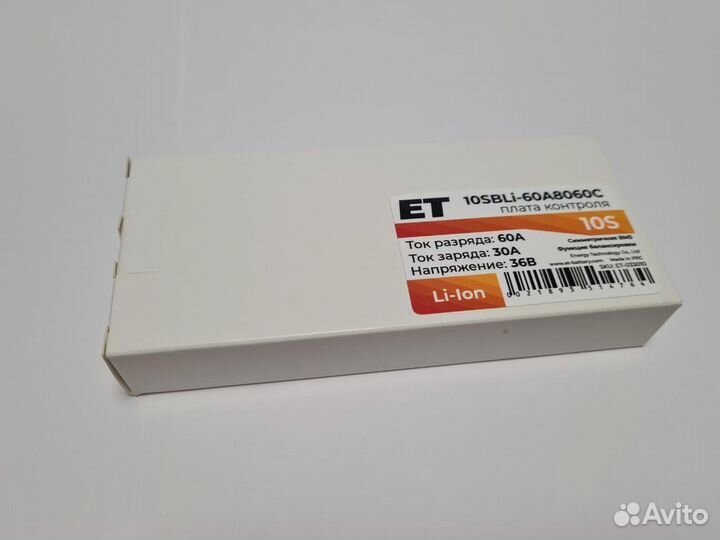 Плата контроля ET 10SBLi-60A8060C BMS Li-ion 10S