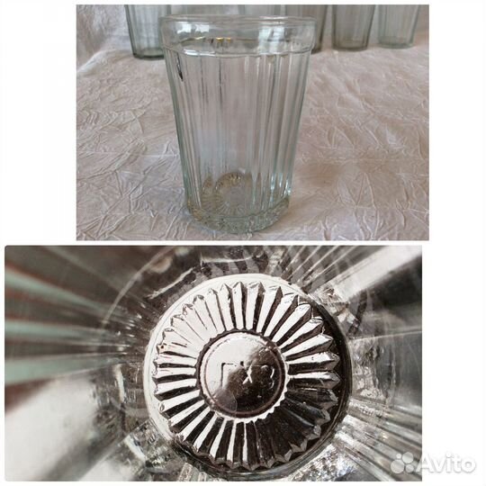 Стаканы и стопки граненые. СССР