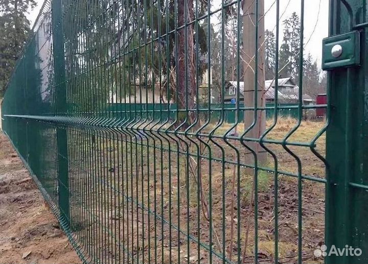 Забор сетка 3д