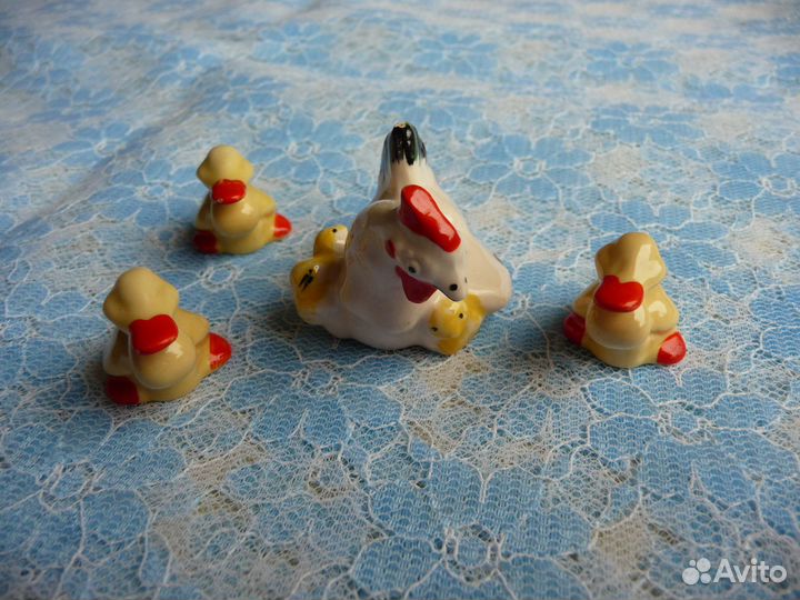 Фарфоровые винтаж статуэтки Скотный двор лфз СССР