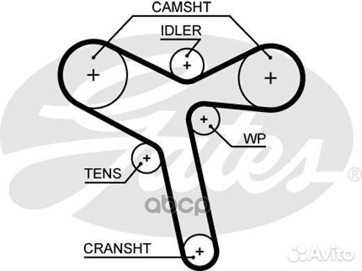 Ремень грм mitsubishi outlander/pajero sport 3
