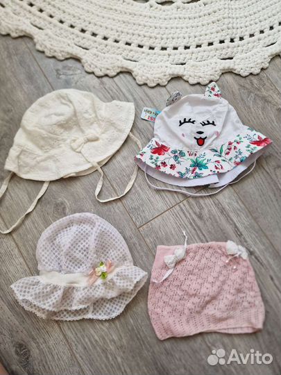 Летние шапочки, панама для малышки