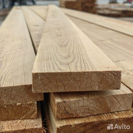 Доска обрезная лиственница 50*150*6000мм 1сорт