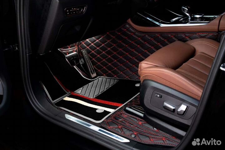 3D Коврики Range Rover Салон Багажник из Экокожи