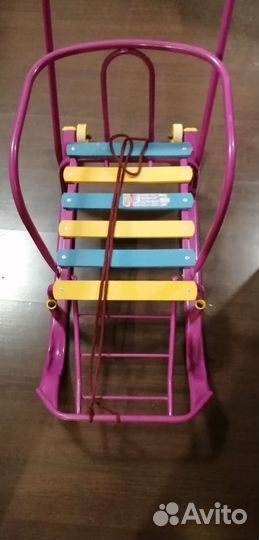 Детские санки ника с колёсами бу