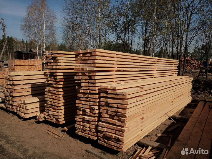 Доска обрезная 1-2 сорт 50х150х6