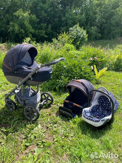 Коляска Adamex 2 в 1 + автолюлька