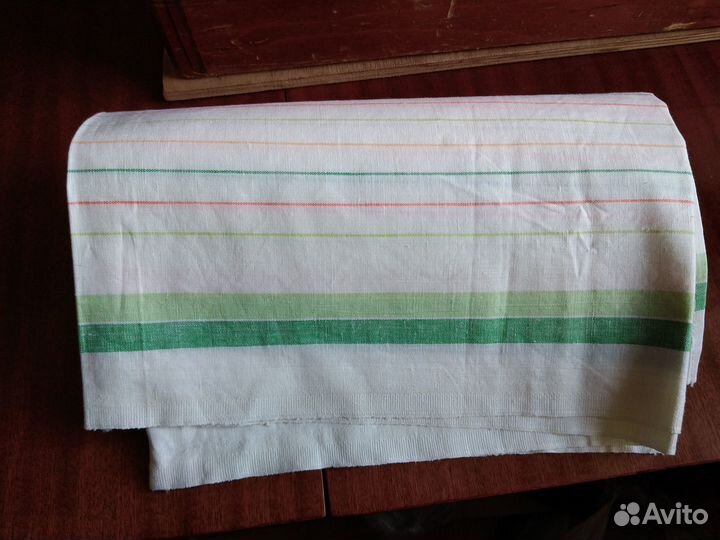 Новое полотенце из советской льняной ткани