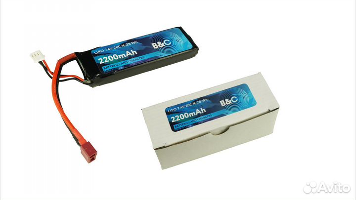 Аккумулятор B&C Lipo li-po 2s 2200mah 20C