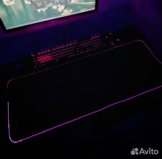 Игровой коврик для мыши с подсветкой A4Tech Bloody