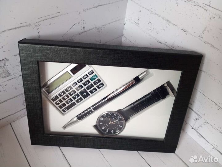 Мужской подарочный набор: часы, ручка, калькулятор