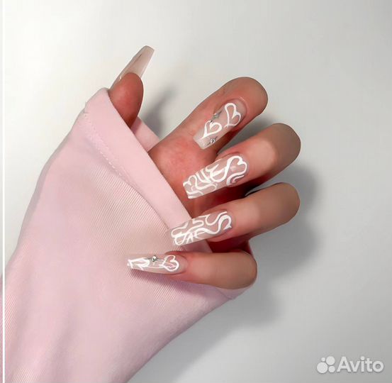 Маникюр гель лак наращивание ногтей москва