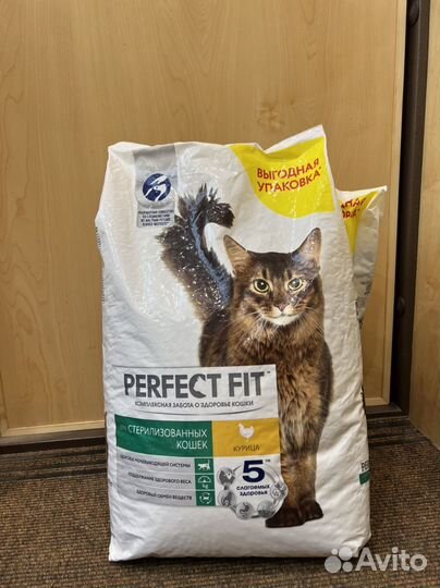 Сухой корм для кошек perfect fit 10 кг