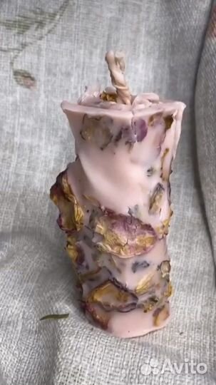 Свечи из воска с травами