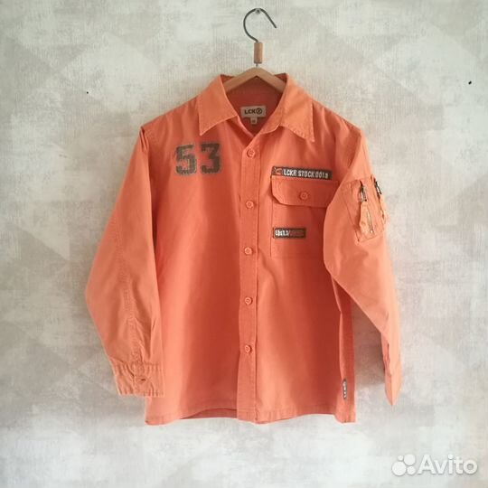 Рубашка для мальчика 140 см, отл.сост