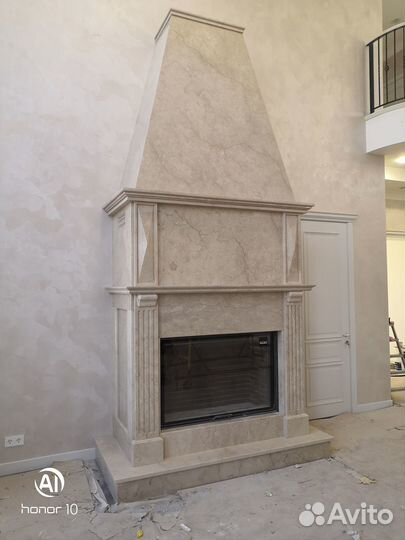 Камин из мрамора, гранита