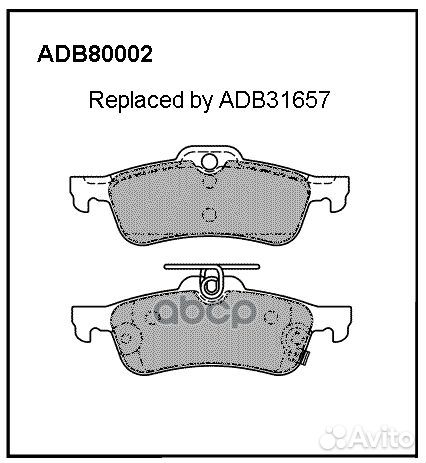 Колодки тормозные дисковые задние Allied Nippon