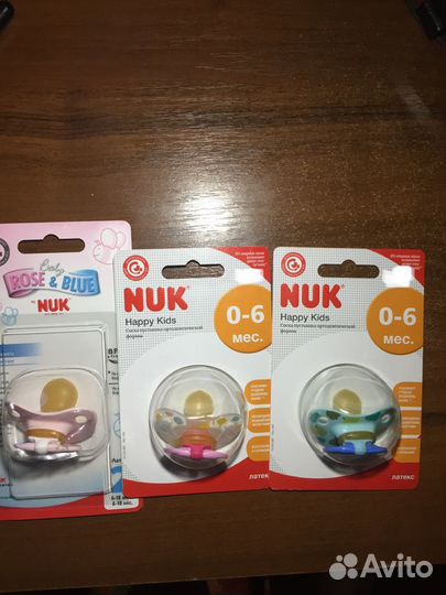 Новые Пустышки NUK и Tommee tippee