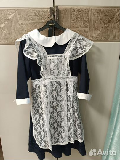 Платье на последний звонок с фартуком