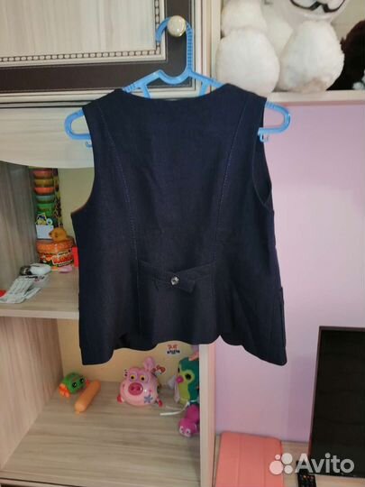 Жилетка для девочки школьная рост 134