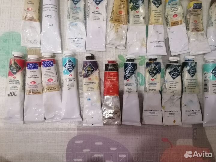 Художественные масляные краски бу