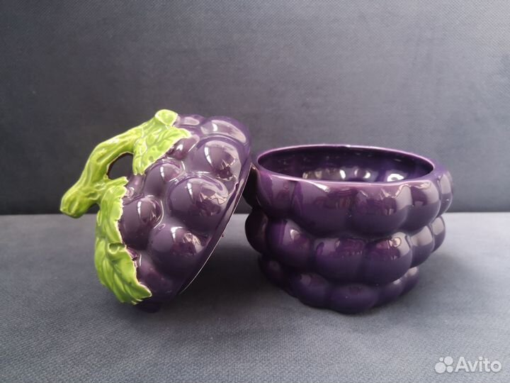 Емкость ваза для варенья конфетница с крышкой