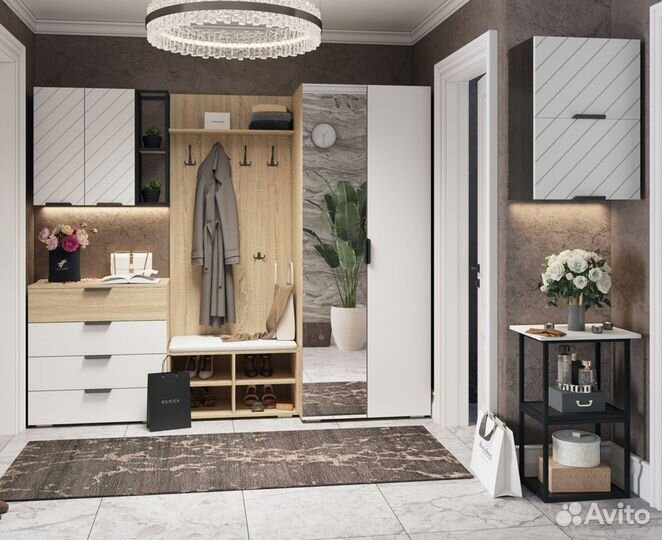 Шкаф с 2 зеркалами