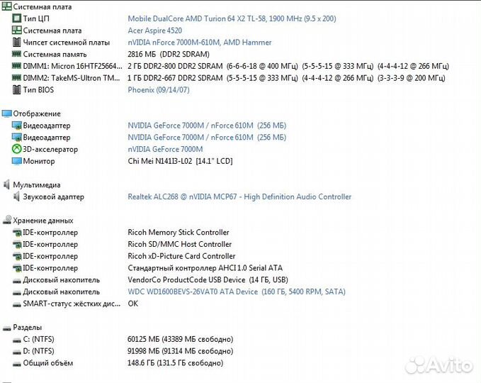 Двухядерные ноутбуки Acer, Asus, Dell