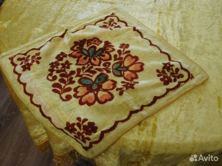 Скатерть наволочка плюш СССР