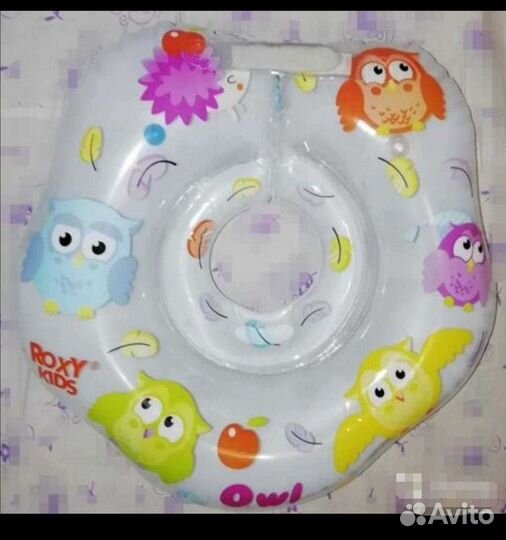 Круг для купания и термометр