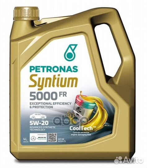 Масло моторное petronas syntium 5000 FR 5W-20 4