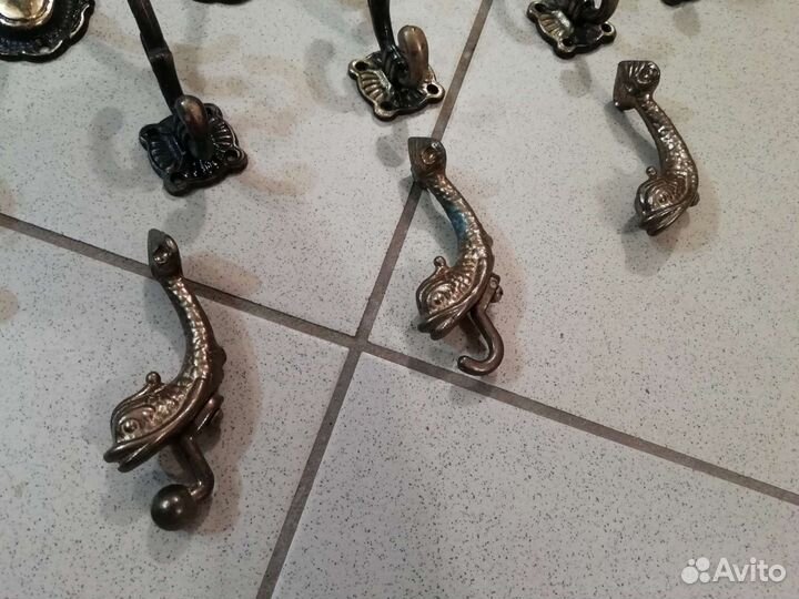 Крючок вешалка латунь СССР