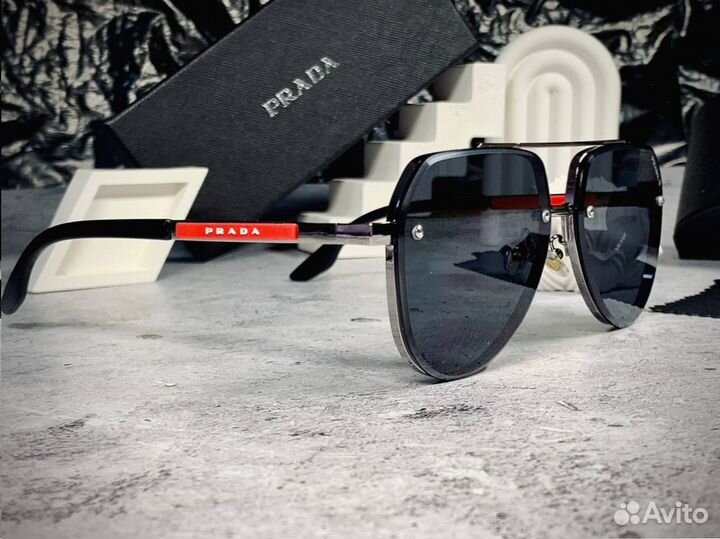 Очки Prada Aviator черные