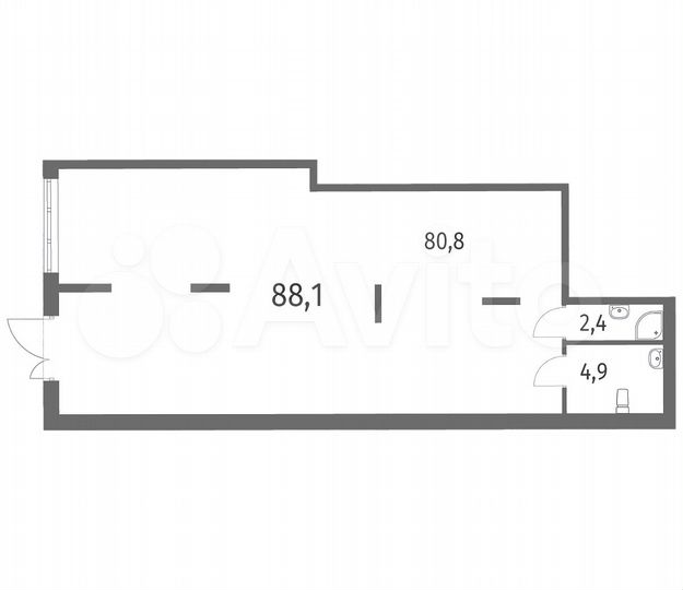 Продам торговое помещение, 88.1 м²