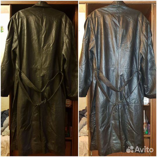 Кожаный плащ, мужской (48)