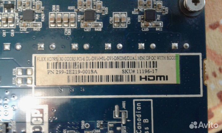 Видеокарта Sapphire HD 7950 3GB gddr5 (384)