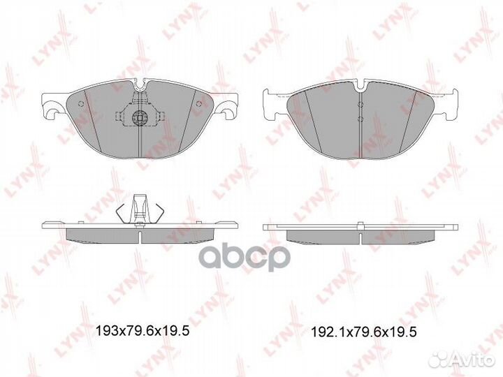 Колодки тормозные дисковые перед BD1431 LYN