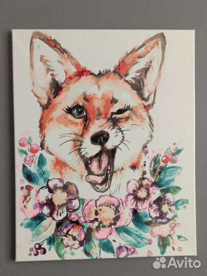 Картина акрилом на холсте