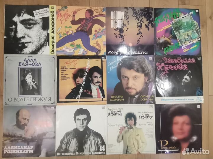 Грампластинки, советская эстрада, песни и романсы