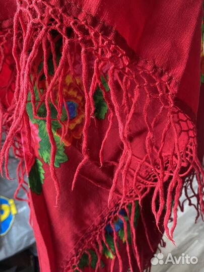 Павловопосадский платок шерсть СССР