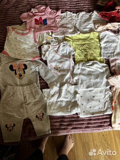 Вещи пакетом на девочку от 3 до 6 мес