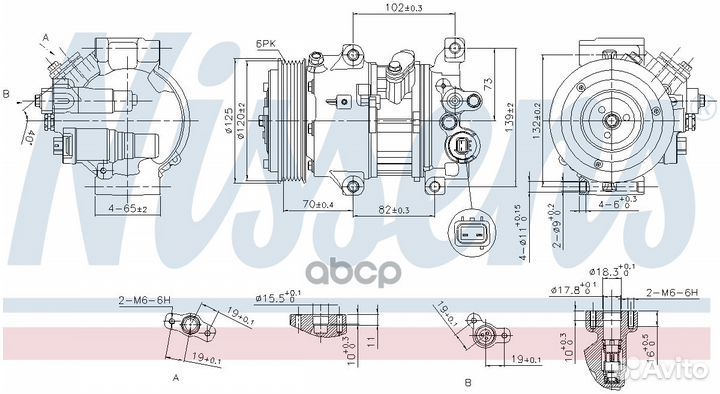 Компрессор кондиционера 890650 Nissens