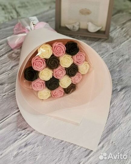Шоколадные розы, подарок на 8 марта, подарок жене