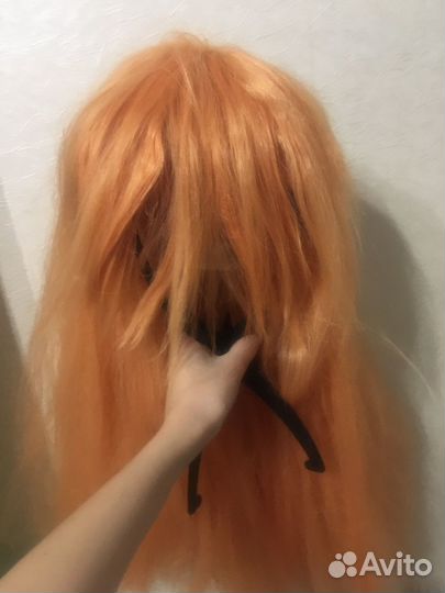 Парик рыжий длинный