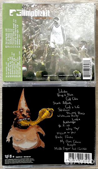 Музыкальные cd диски Limp Bizkit 2003, 2011