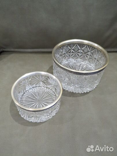 Набор хрустальных салатников