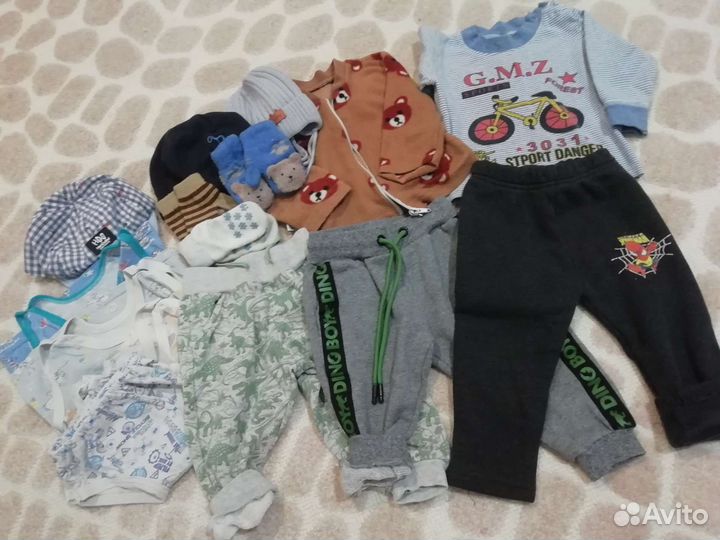 Одежда на мальчика 6-12-18-24 мес
